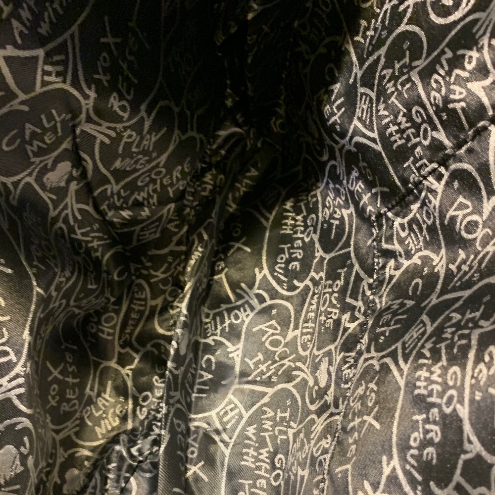 Betsey Johnson Black and Cream Floral Tote Bag - Picture 10 of 10